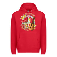 Red hippie soul with peace Premium Hoodie - texasbilliewilder