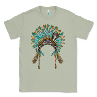Matcha native american headdress turquise Classic Tee - BarkalooDesign