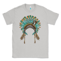 Moon Dust native american headdress turquise Classic Tee - BarkalooDesign