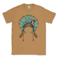 Toasted Coconut native american headdress turquise Classic Tee - BarkalooDesign