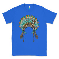 True Royal native american headdress turquise Classic Tee - BarkalooDesign