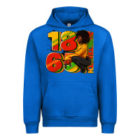 Cobalt 1865 Juneteenth afro woman Urban Hoodie - RanaPortraitStore