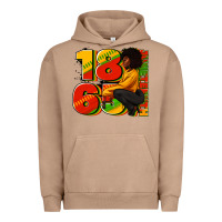 Pigment Burro 1865 Juneteenth afro woman Urban Hoodie - RanaPortraitStore