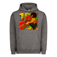 Pigment Tornado 1865 Juneteenth afro woman Urban Hoodie - RanaPortraitStore