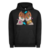 Pigment Black Afro woman nail art Urban Hoodie - RanaPortraitStore