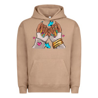 Pigment Burro Afro woman nail art Urban Hoodie - RanaPortraitStore