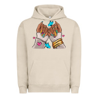 Pigment French Oak Afro woman nail art Urban Hoodie - RanaPortraitStore