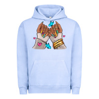 Pigment Grape Ice Afro woman nail art Urban Hoodie - RanaPortraitStore