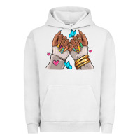 Pigment Lunar Rock Afro woman nail art Urban Hoodie - RanaPortraitStore