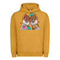 Pigment Peanut Butter Afro woman nail art Urban Hoodie - RanaPortraitStore