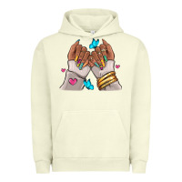 Pigment Pistachio Afro woman nail art Urban Hoodie - RanaPortraitStore