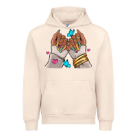 Sandshell Afro woman nail art Urban Hoodie - RanaPortraitStore