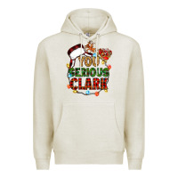 Oatmeal Heather you serious clark Premium Hoodie - Zillion Design Studio