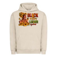 Pigment French Oak Afro American black mother leader queen Urban Hoodie - RanaPortraitStore
