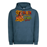 Pigment Midnight Navy Afro American black mother leader queen Urban Hoodie - RanaPortraitStore