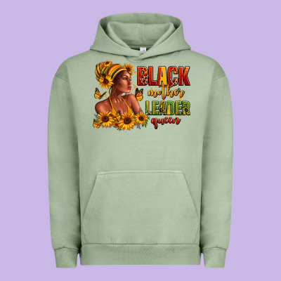 Afro American Black Mother Leader Queen Urban Hoodie Designed By Ranaportraitstore