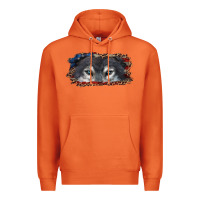 Carrot Wolf eyes american flag Premium Hoodie - RanaPortraitStore