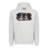 Wolf Eyes American Flag Premium Hoodie | Teevron