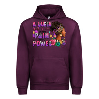 Mauve Wine A queen will always turn pain into power Urban Hoodie - RanaPortraitStore