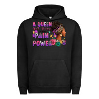Pigment Black A queen will always turn pain into power Urban Hoodie - RanaPortraitStore