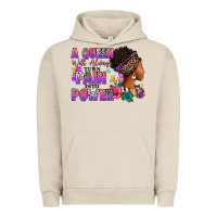 Pigment French Oak A queen will always turn pain into power Urban Hoodie - RanaPortraitStore