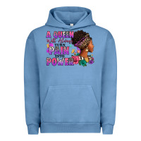 Pigment Pebble Blue A queen will always turn pain into power Urban Hoodie - RanaPortraitStore