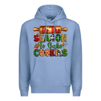 Colony Blue tih the season to bake cookies Premium Hoodie - Zillion Design Studio