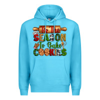 Ocean Blue tih the season to bake cookies Premium Hoodie - Zillion Design Studio