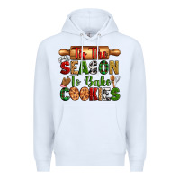 White tih the season to bake cookies Premium Hoodie - Zillion Design Studio