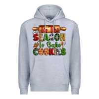 Heather Grey tih the season to bake cookies Premium Hoodie - Zillion Design Studio