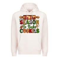Pale Pink tih the season to bake cookies Premium Hoodie - Zillion Design Studio
