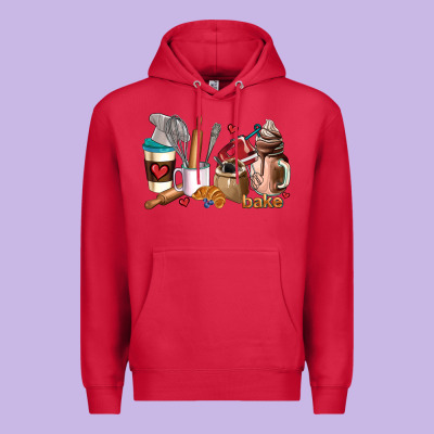 Bakery Coffee Cups Premium Hoodie Designed By Adodesignshop