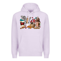 Lilac bakery coffee cups Premium Hoodie - AdoDesignShop