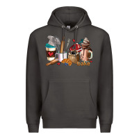 Smoke bakery coffee cups Premium Hoodie - AdoDesignShop