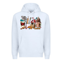 White bakery coffee cups Premium Hoodie - AdoDesignShop