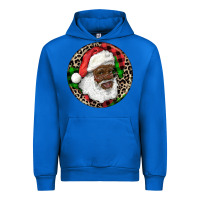 Cobalt Afro Santa Christmas Urban Hoodie - RanaPortraitStore