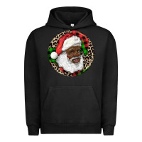 Pigment Black Afro Santa Christmas Urban Hoodie - RanaPortraitStore