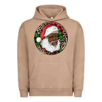 Pigment Burro Afro Santa Christmas Urban Hoodie - RanaPortraitStore
