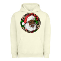 Pigment Pistachio Afro Santa Christmas Urban Hoodie - RanaPortraitStore