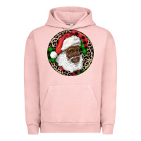 Pigment Salmon Afro Santa Christmas Urban Hoodie - RanaPortraitStore