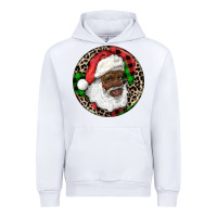 White Afro Santa Christmas Urban Hoodie - RanaPortraitStore