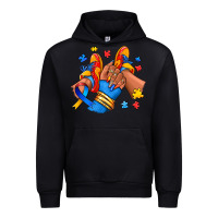 Black Autism afro girl sneakers Urban Hoodie - RanaPortraitStore