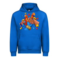 Cobalt Autism afro girl sneakers Urban Hoodie - RanaPortraitStore