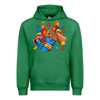 Emerald Autism afro girl sneakers Urban Hoodie - RanaPortraitStore