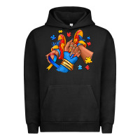 Pigment Black Autism afro girl sneakers Urban Hoodie - RanaPortraitStore