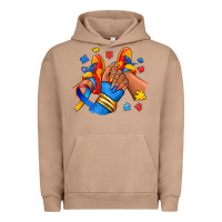 Pigment Burro Autism afro girl sneakers Urban Hoodie - RanaPortraitStore