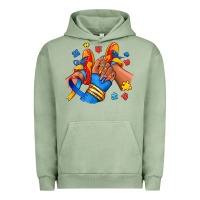 Pigment Oil Green Autism afro girl sneakers Urban Hoodie - RanaPortraitStore