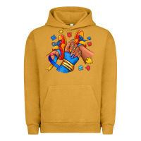 Pigment Peanut Butter Autism afro girl sneakers Urban Hoodie - RanaPortraitStore