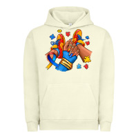 Pigment Pistachio Autism afro girl sneakers Urban Hoodie - RanaPortraitStore