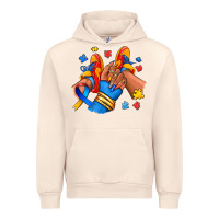 Sandshell Autism afro girl sneakers Urban Hoodie - RanaPortraitStore